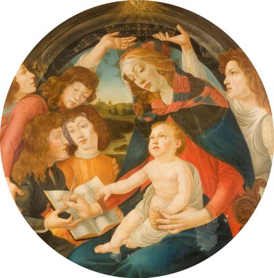 マグニフィカのマドンナ 作： Sandro Botticelli